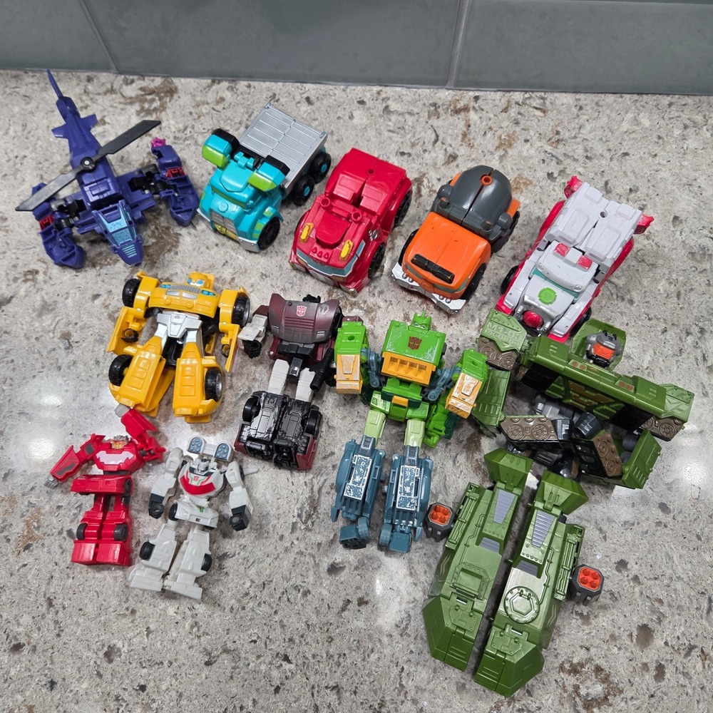 Transformers Action Figure Lot Siege Springer‎ Sideswipe Rescue Bots Bumblebee